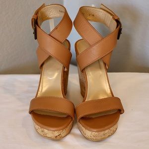 Stuart Weitzman Brown Wedge Sandal